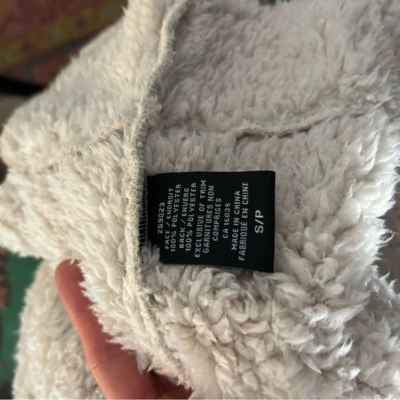 Nicole Miller Off-White Teddy Sherpa Jacket Small - Picture 13 of 16